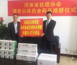 918博天堂药业通过河南省抗癌协会捐赠35.6万元抗肿瘤中药