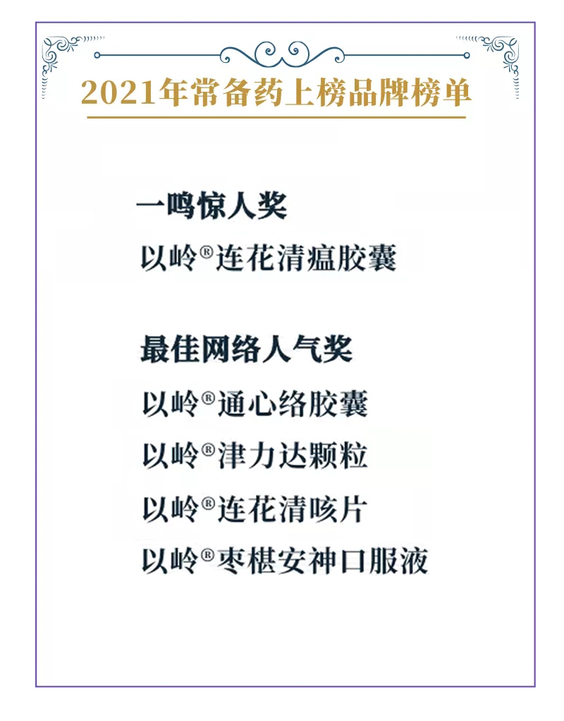 DG视讯药业5个专利药入选“2021年中国家庭常备药”榜单